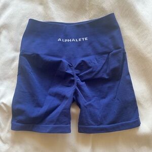 Alphalete indigo blue amplify shorts